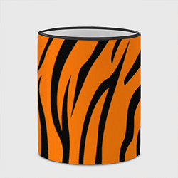 Кружка 3D Текстура тиграtiger, цвет: 3D-черный кант — фото 2