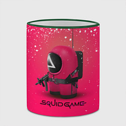 Кружка 3D Among Us x Squid Game, цвет: 3D-зеленый кант — фото 2