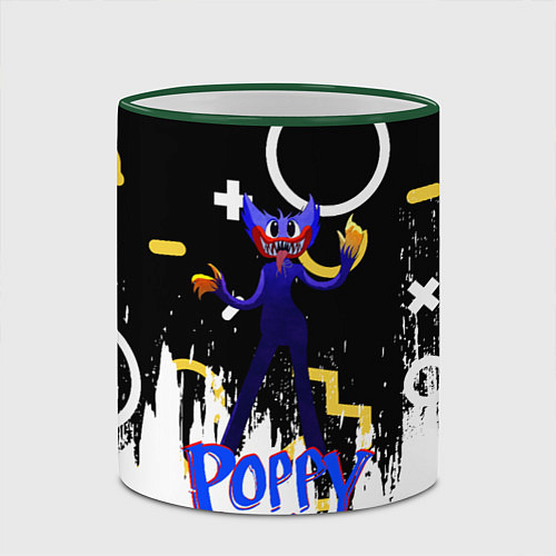 Кружка цветная Poppy Playtime Фигурки / 3D-Зеленый кант – фото 2