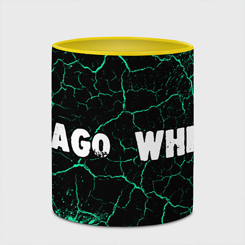 Кружка цветная BLAGO WHITE - Краски / 3D-Белый + желтый – фото 2