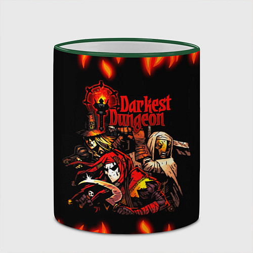 Кружка цветная Darkest Dungeon Heroes / 3D-Зеленый кант – фото 2