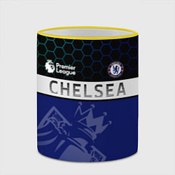 Кружка 3D FC Chelsea London ФК Челси Лонон, цвет: 3D-желтый кант — фото 2