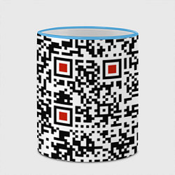 Кружка 3D Отвали - нецензурно, цвет: 3D-небесно-голубой кант — фото 2