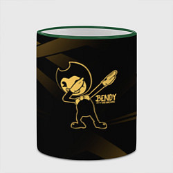 Кружка 3D Bendy and the ink machine золотистый, цвет: 3D-зеленый кант — фото 2