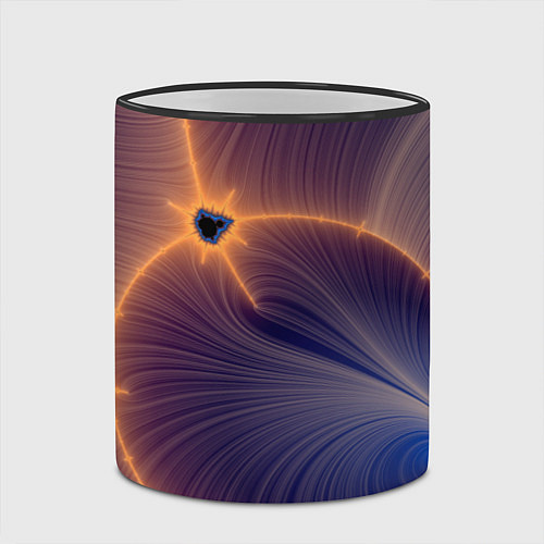 Кружка цветная Black Hole Tribute design / 3D-Черный кант – фото 2