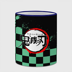 Кружка 3D TANJIRO KAMAD, КЛИНОК РАССЕКАЮЩИЙ ДЕМОНОВ, цвет: 3D-синий кант — фото 2