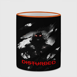 Кружка 3D DISTURBED THE GUY ЛИЦО ДЕМОНА, цвет: 3D-оранжевый кант — фото 2