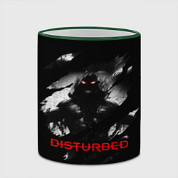 Кружка 3D DISTURBED THE GUY ЛИЦО ДЕМОНА, цвет: 3D-зеленый кант — фото 2