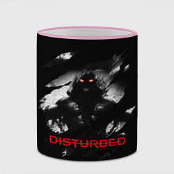 Кружка 3D DISTURBED THE GUY ЛИЦО ДЕМОНА, цвет: 3D-розовый кант — фото 2
