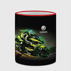 Кружка 3D YAMAHA - famous racing team!, цвет: 3D-красный кант — фото 2