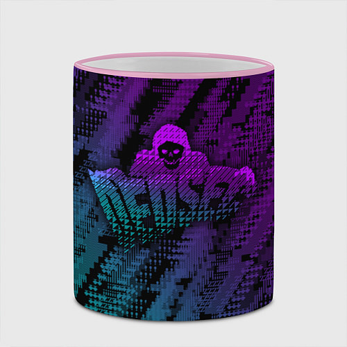 Кружка цветная WATCH DOGS DED SEC NEON / 3D-Розовый кант – фото 2