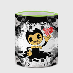 Кружка 3D BENDY LOVE БЕНДИ С СЕРДЦЕМ, цвет: 3D-светло-зеленый кант — фото 2