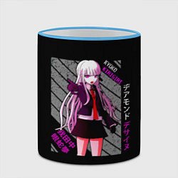 Кружка 3D Кёко Киригири - Danganronpa, цвет: 3D-небесно-голубой кант — фото 2