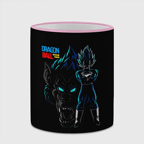 Кружка цветная Dragon Ball Z Dark / 3D-Розовый кант – фото 2