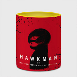 Кружка 3D HAWKMAN BERSERK, цвет: 3D-белый + желтый — фото 2