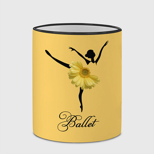 Кружка цветная Ballet Балет / 3D-Черный кант – фото 2