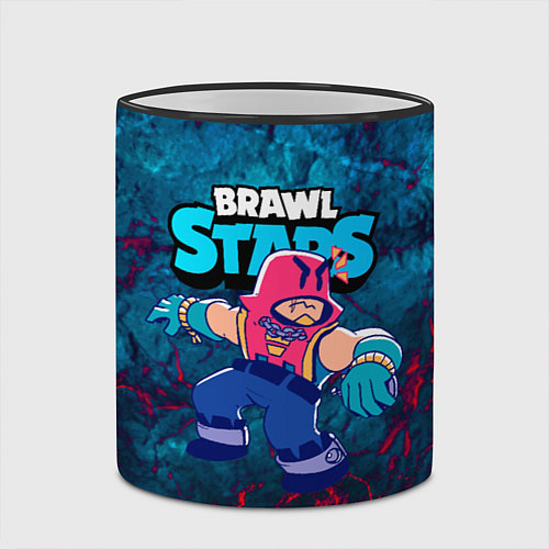 Кружка цветная ГРОМ BRAWL STARS GROM / 3D-Черный кант – фото 2