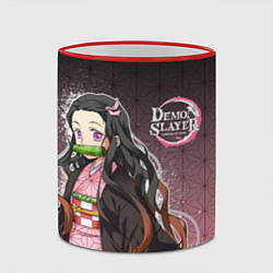 Кружка 3D НЕЗУКО NEZUKO SLAYER, цвет: 3D-красный кант — фото 2