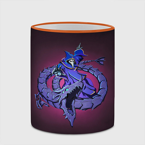 Кружка цветная Лунатик-сектант / 3D-Оранжевый кант – фото 2