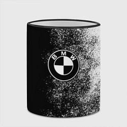 Кружка 3D BMW ЧБ Логотип, цвет: 3D-черный кант — фото 2