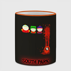 Кружка 3D Южный парк главные персонажи South Park, цвет: 3D-оранжевый кант — фото 2