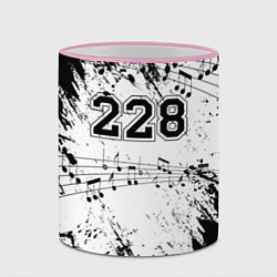 Кружка 3D 228 Ноты, цвет: 3D-розовый кант — фото 2