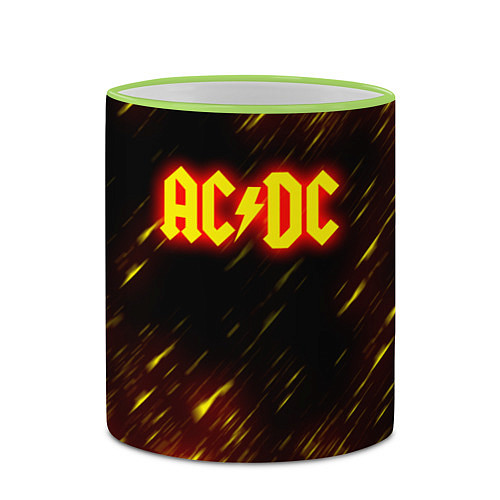 Кружка цветная ACDC Neon / 3D-Светло-зеленый кант – фото 2