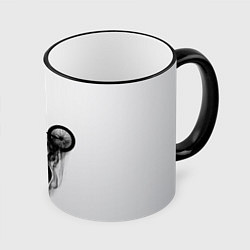 Кружка 3D ВЕЛОСПОРТ BMX Racing, цвет: 3D-черный кант