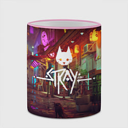 Кружка 3D Stray: Poster, цвет: 3D-розовый кант — фото 2