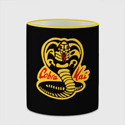 Кружка 3D Cobra Kai - Кобра Кай, цвет: 3D-желтый кант — фото 2