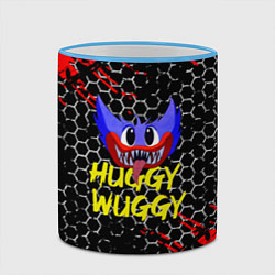 Кружка 3D Huggy Wuggy соты, цвет: 3D-небесно-голубой кант — фото 2