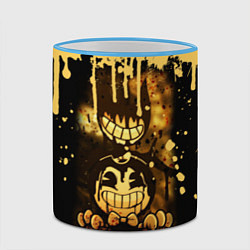 Кружка 3D Bendy And The Ink Machine Игра Бенди, цвет: 3D-небесно-голубой кант — фото 2