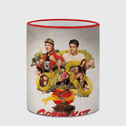 Кружка 3D КОБРА КАЙ COBRA KAI, цвет: 3D-красный кант — фото 2