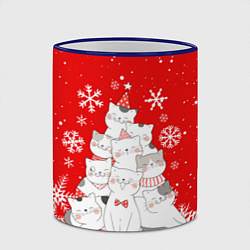Кружка 3D КОТОЁЛКА на новый год, цвет: 3D-синий кант — фото 2