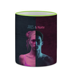 Кружка 3D Jules & Nate, цвет: 3D-светло-зеленый кант — фото 2