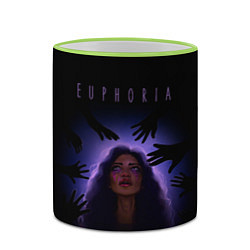 Кружка 3D Euphoria Rue, цвет: 3D-светло-зеленый кант — фото 2