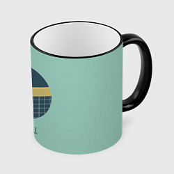 Кружка 3D Volleyball Спорт, цвет: 3D-черный кант