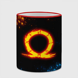 Кружка 3D GOD OF WAR CRATOS FIRE SYMBOL RUNE, цвет: 3D-красный кант — фото 2