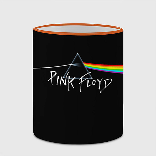 Кружка цветная PINK FLOYD - ПИНК ФЛОЙД / 3D-Оранжевый кант – фото 2