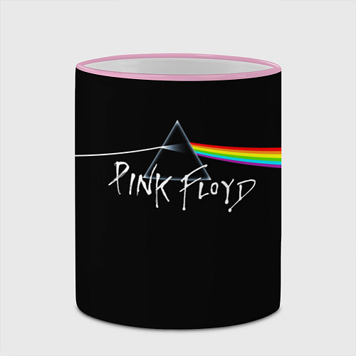 Кружка цветная PINK FLOYD - ПИНК ФЛОЙД / 3D-Розовый кант – фото 2