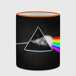 Кружка 3D PINK FLOYD - ПИНК ФЛОЙД ГЛИТЧ, цвет: 3D-оранжевый кант — фото 2