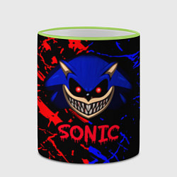 Кружка 3D SONIC EXE DARK SONIC, цвет: 3D-светло-зеленый кант — фото 2