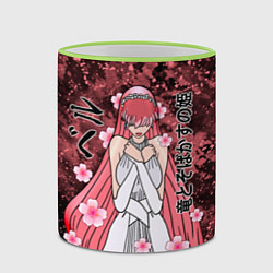 Кружка 3D Красавица и Дракон Ryu to Sobakasu no Hime, цвет: 3D-светло-зеленый кант — фото 2