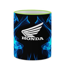Кружка 3D Honda Fire, цвет: 3D-светло-зеленый кант — фото 2