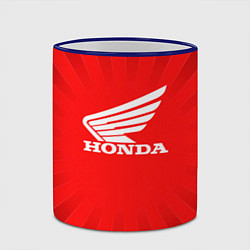 Кружка 3D Honda красные линии, цвет: 3D-синий кант — фото 2