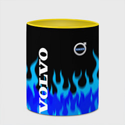 Кружка 3D Volvo размытый огонь, цвет: 3D-белый + желтый — фото 2