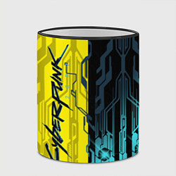 Кружка 3D CYBERPUNK 2077 Логотип, цвет: 3D-черный кант — фото 2