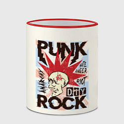 Кружка 3D Punk Rock Панк, цвет: 3D-красный кант — фото 2