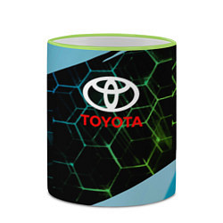 Кружка 3D TOYOTA класс авто, цвет: 3D-светло-зеленый кант — фото 2