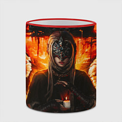 Кружка 3D FIRE KEEPER Dark SOULS III Дарк соулс, цвет: 3D-красный кант — фото 2